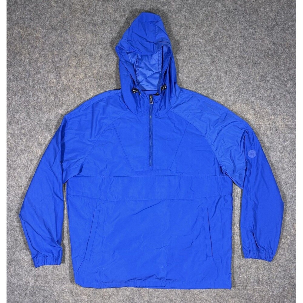 Brooks Brothers Men’s Anorak Jacket Men’s M Blue 1/2 Zip Pullover Windbreaker